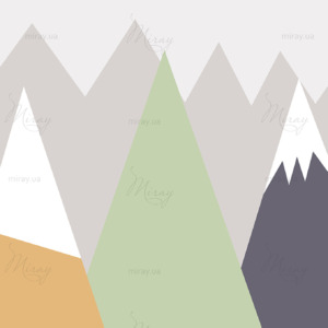 Mountains in the Scandinavian style gray_498 Mountains in the Scandinavian style gray_498