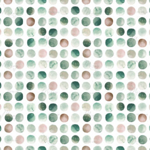 Watercolor Green, Blue and Yellow Circles Repeat Pattern Watercolor Green, Blue and Yellow Circles Repeat Pattern