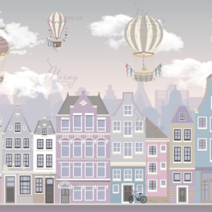 d-06-06_Houses with balloons lilac-fon d-06-06_Houses with balloons lilac-fon