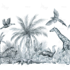 Watercolor,Compositions,With,Zebra,,Giraffe,,Ostrich,,Birds,,Palm,Tree,In Watercolor,Compositions,With,Zebra,,Giraffe,,Ostrich,,Birds,,Palm,Tree,In