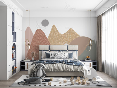 d-10-026-abstraction with mountains_and_sun_redhead-01-z d-10-026-abstraction with mountains_and_sun_redhead-01-z