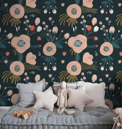 d-14-044-Квіти рожеві на чорному тлі вектор_RR-interior d-14-044-Квіти рожеві на чорному тлі вектор_RR-interior