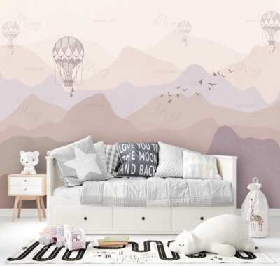 Горы с шарами розовые-1 Горы с шарами розовые-1