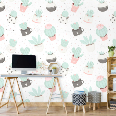 Potted cacti Potted cacti