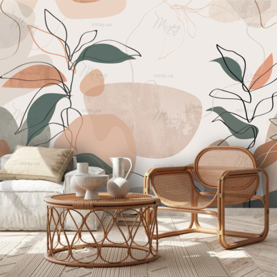 d-12-055-Leaves art line d-12-055-Leaves art line