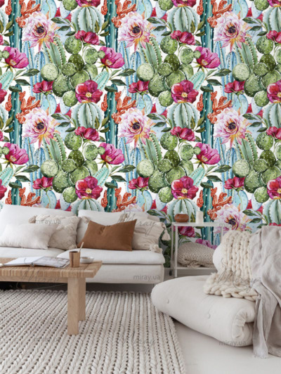 d-14-132-Cacti with bright flowers d-14-132-Cacti with bright flowers