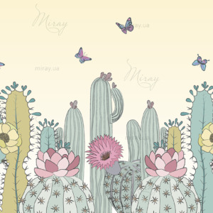 d-14-137-кактусы с бабочками d-14-137-кактусы с бабочками