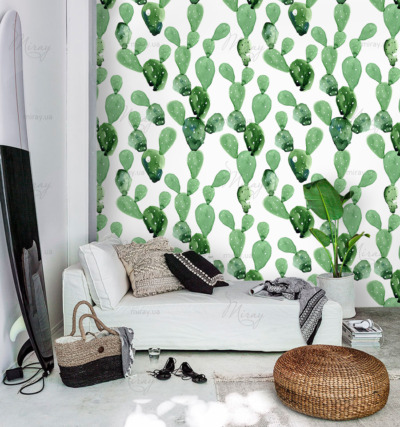 Кактусы акварельные Кактусы акварельные