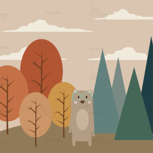 Мишка в осінньому лісі Мишка в осінньому лісі