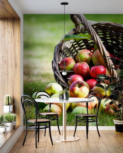 p-06-018-корзина з яблуками на траві-z p-06-018-корзина з яблуками на траві-z