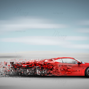 speeding car disintegrating speeding car disintegrating