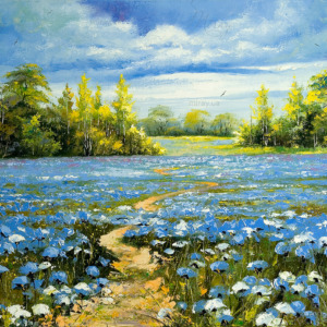 p-12-007-Blue flowers p-12-007-Blue flowers