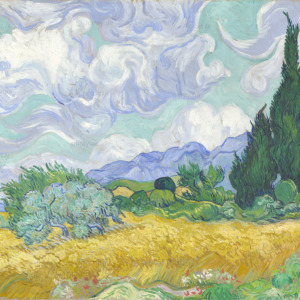 p-12-010-Van Gogh Wheat field with cypress trees p-12-010-Van Gogh Wheat field with cypress trees