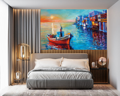 p-12-013-painting boat at sunset-z p-12-013-painting boat at sunset-z