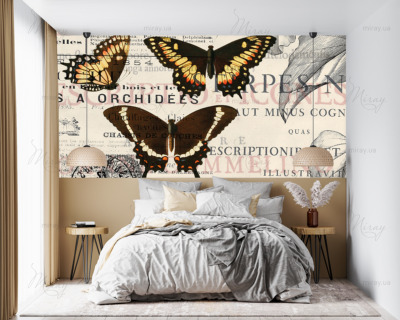 p-14-006-Vintage collage with butterflies-z p-14-006-Vintage collage with butterflies-z