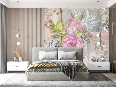 p-14-014-Beautiful collage with flowers-z p-14-014-Beautiful collage with flowers-z