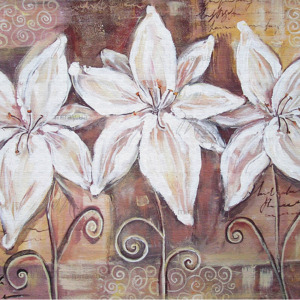 p-14-018-Lily flower, acrylic painting p-14-018-Lily flower, acrylic painting