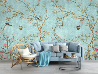 BIRDS IN FLOWERING TREES BIRDS IN FLOWERING TREES