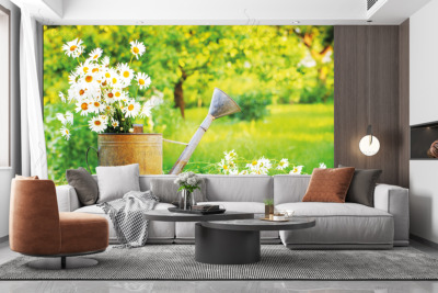 p-07-082-white daisies in a watering can-z p-07-082-white daisies in a watering can-z