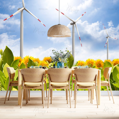 p-07-147-sunflower field with wind turbines-z p-07-147-sunflower field with wind turbines-z