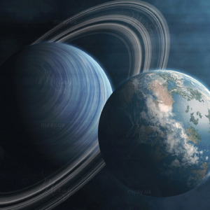 p-11-023-Earth in the background of Jupiter p-11-023-Earth in the background of Jupiter