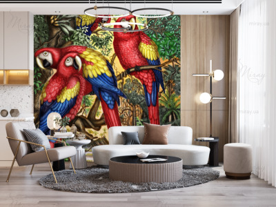 p-12-039-живопись попугаи-z p-12-039-живопись попугаи-z