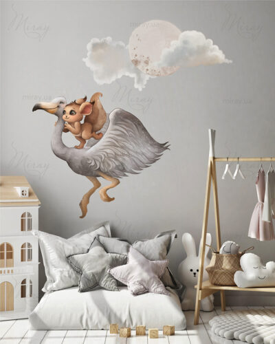 Бельченок с фламинго-визуал Бельченок с фламинго-визуал