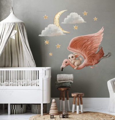 Фламинго с зайкой-визуал Фламинго с зайкой-визуал