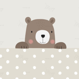 Выглядывающий мишка Выглядывающий мишка