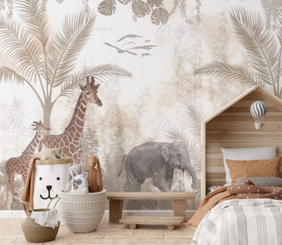 Empty white wall in modern child room. Mock up interior in scandinavian style. Free, copy space for your picture, poster. Bed, rattan basket, toys. Cozy room for kids. 3D rendering. Empty white wall in modern child room. Mock up interior in scandinavian style. Free, copy space for your picture, poster. Bed, rattan basket, toys. Cozy room for kids. 3D rendering.