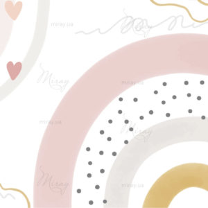 Радуга с абстрактными линиями Радуга с абстрактными линиями