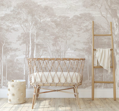 Nursery interior in boho style. 3d render. Nursery interior in boho style. 3d render.