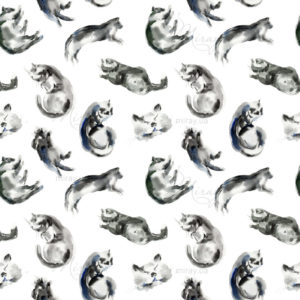 Pattern of cat sketch, animal print stains, beautiful shapes, pastel color palette. Watercolor illustration of sleeping, lying, playing pet. Used in packaging, on fabric, wrapping paper Pattern of cat sketch, animal print stains, beautiful shapes, pastel color palette. Watercolor illustration of sleeping, lying, playing pet. Used in packaging, on fabric, wrapping paper