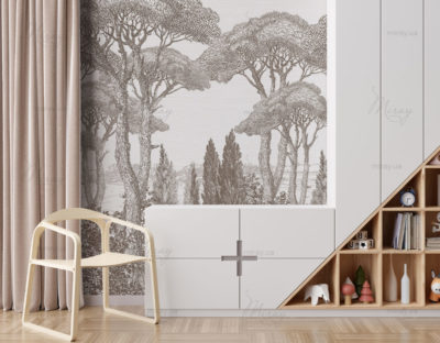 Empty beige wall in modern child room. Mock up interior in contemporary, scandinavian style. Copy space for your artwork, picture or poster. Chair, toys. Cozy room for kids. 3D rendering. Empty beige wall in modern child room. Mock up interior in contemporary, scandinavian style. Copy space for your artwork, picture or poster. Chair, toys. Cozy room for kids. 3D rendering.