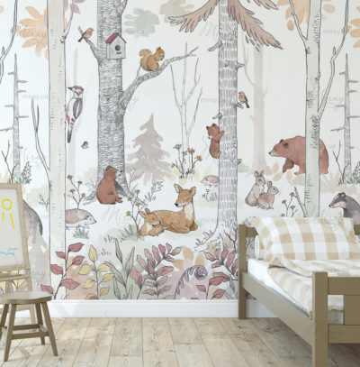 Interior mockup. Toddler room. 3d render. Interior mockup. Toddler room. 3d render.